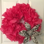 Easy DIY Tissue Paper Wreath