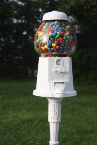 vintage gumball machine makeover chalk paint