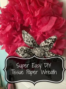 easy diy tissue paper wreath
