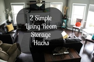 2 Simple Living Room Storage Hacks