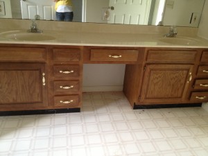 Master Bathroom before renovations