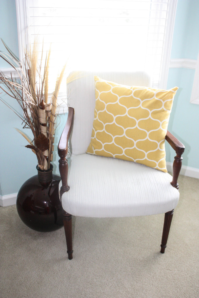 Painted fabric chair
