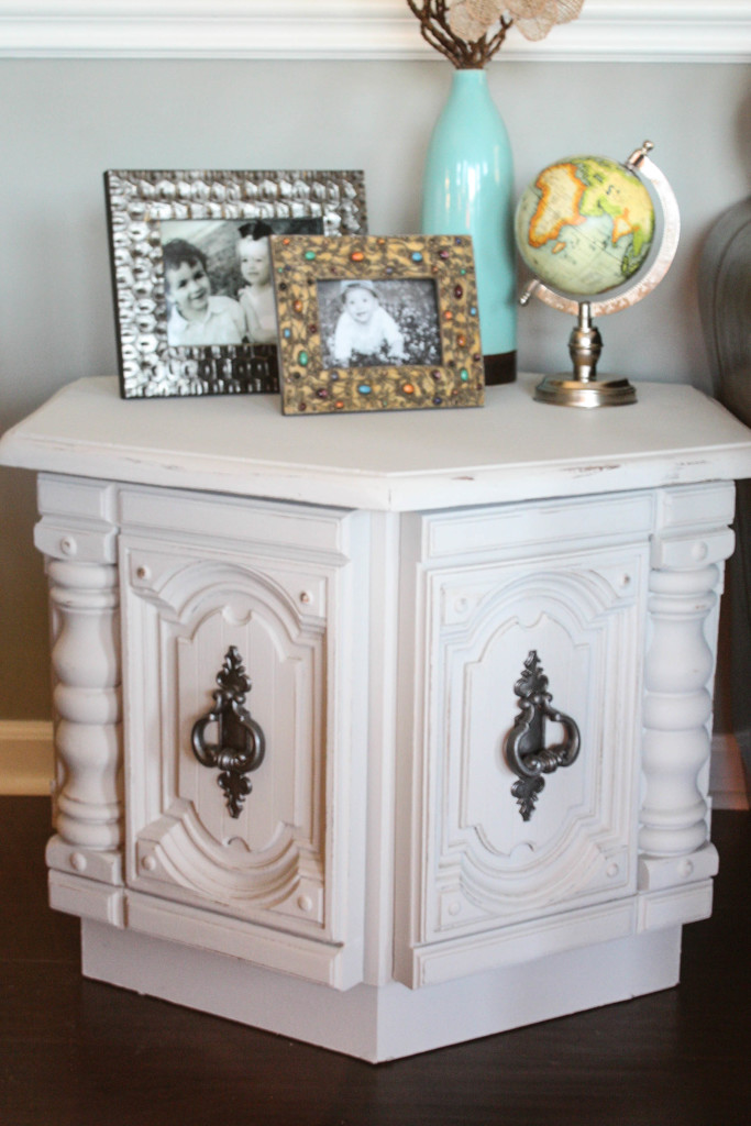 Hexagon Side Table Makeover