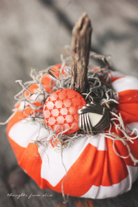 Fabric Embellished Pumpkin