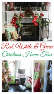 Red, White and GreenChristmas Home Tour