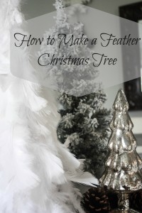 DIY Feather Christmas Tree