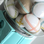 Aqua Gumball Machine with Washi Tape Eggs