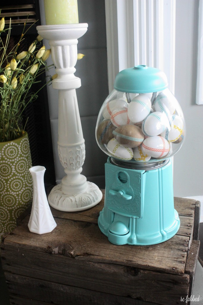 Washi Tape Eggs and Gumball Machine