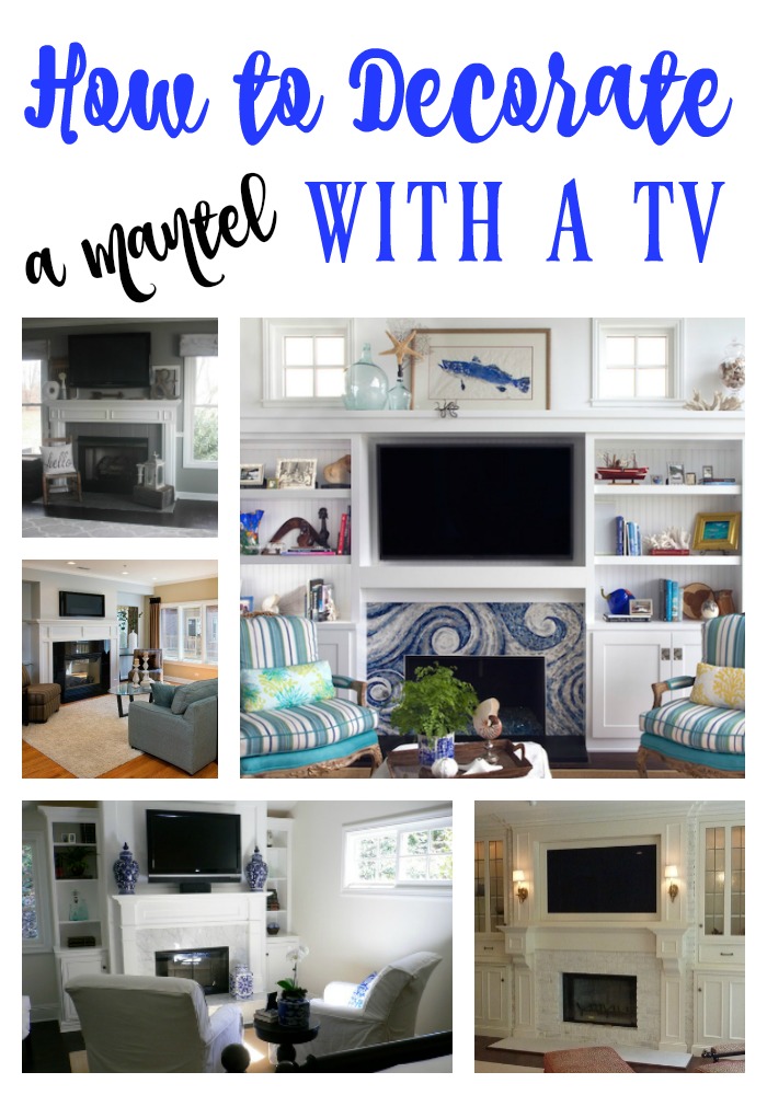 One of the biggest challenges in home decorating is how to decorate your mantel with a TV. This post highlights several different ideas on how to do just that! Must pin to remember this one.