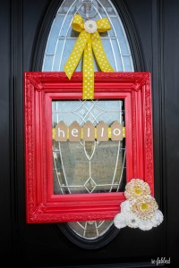 DIY Picture Frame Wreath