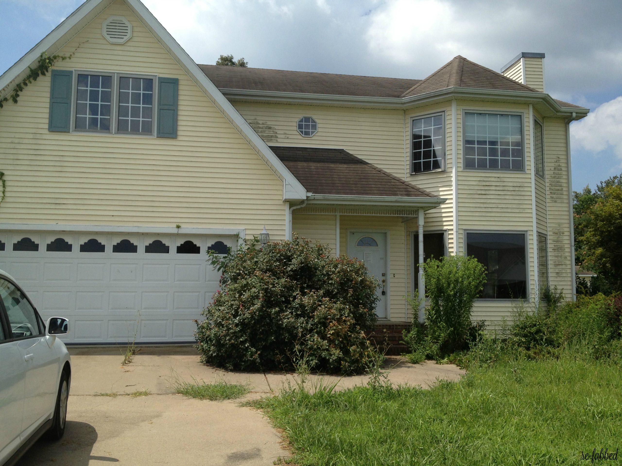 Our Foreclosure {Exterior Before and After}