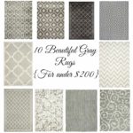 10 Beautiful Gray Rugs {For under $200}