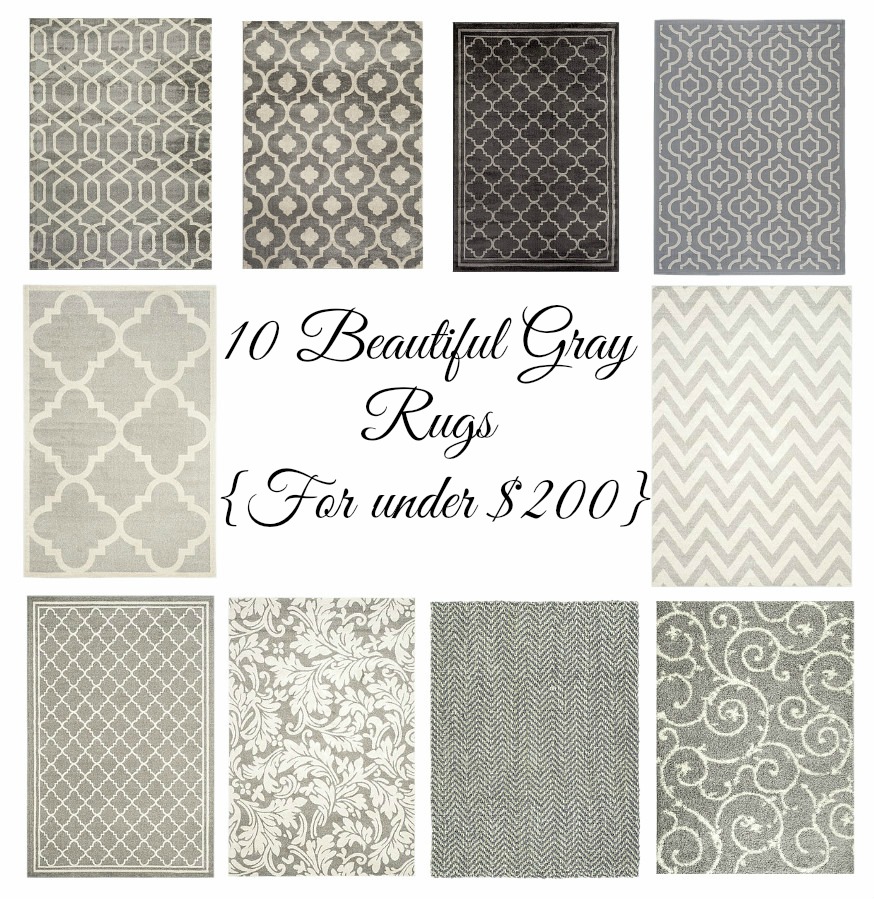 10 Beautiful Gray Rugs under $200
