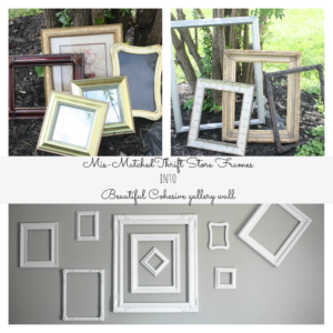 Thrift Store Frames turn Gallery Wall