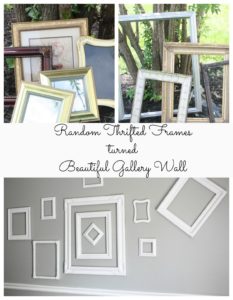 Thrift Store Frames turned Gallery Wall