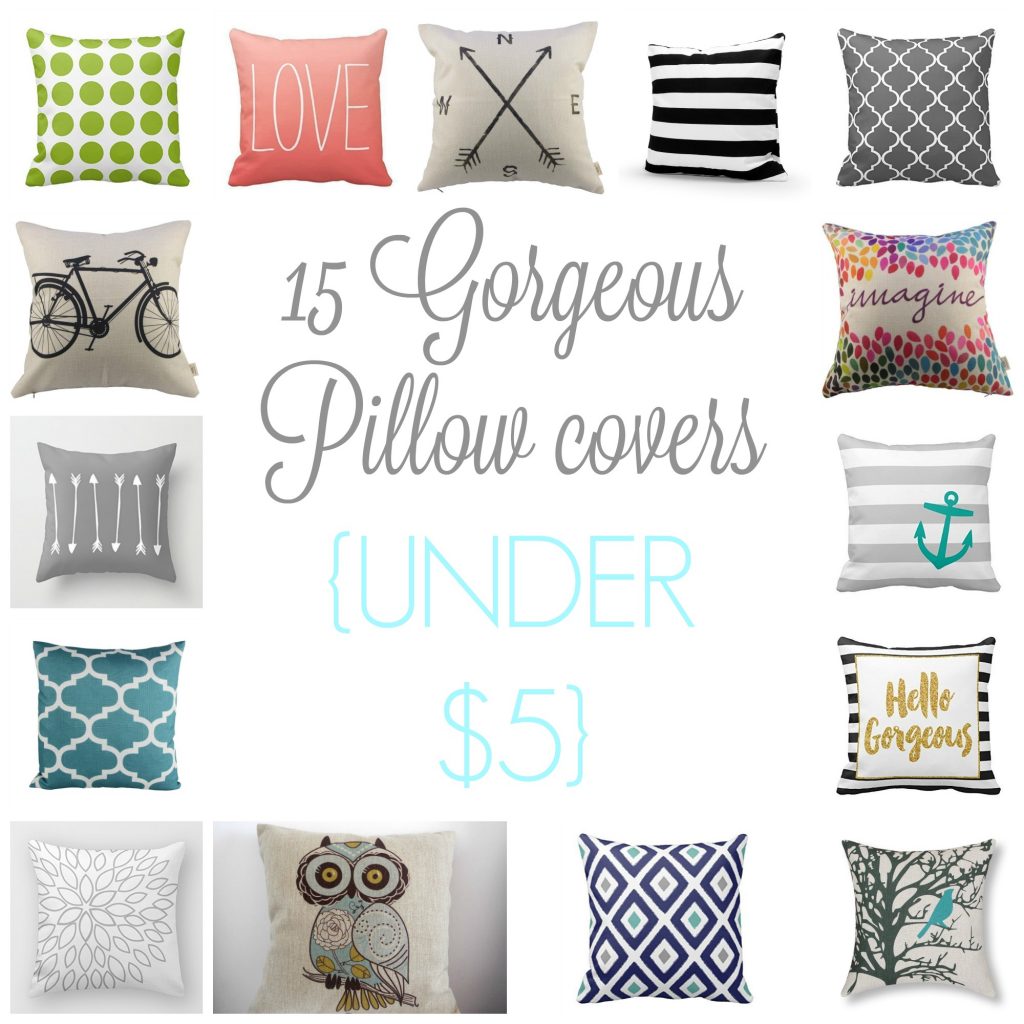 15 Amazon Pillow Covers under $5.00