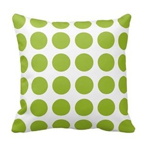 Green Polka Dot Pillow Cover