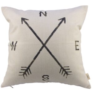 Compass Pillow Cover