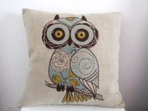 owl pillow cover