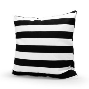 Black and white stripe pillow cover