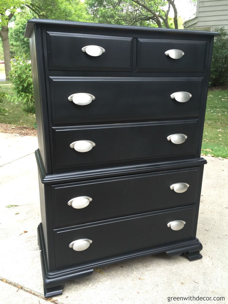 Green With Decor Black Dresser Painted 768x1024 Re Fabbed