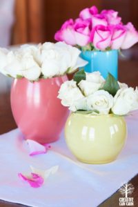 Spray Painted Vases