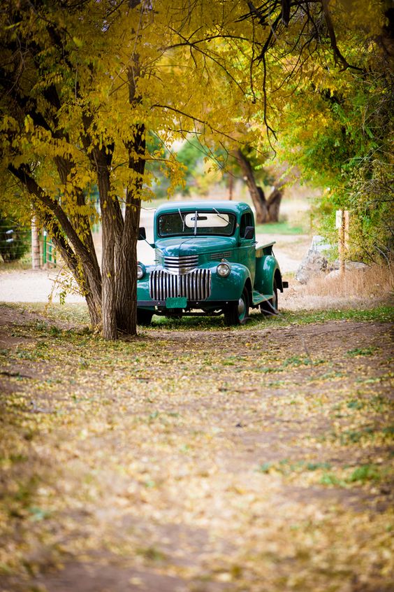 Old tuck on a fall day