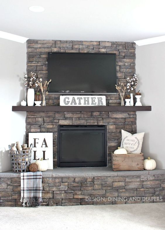 Get Your Fall On {Gorgeous Fall Mantels}