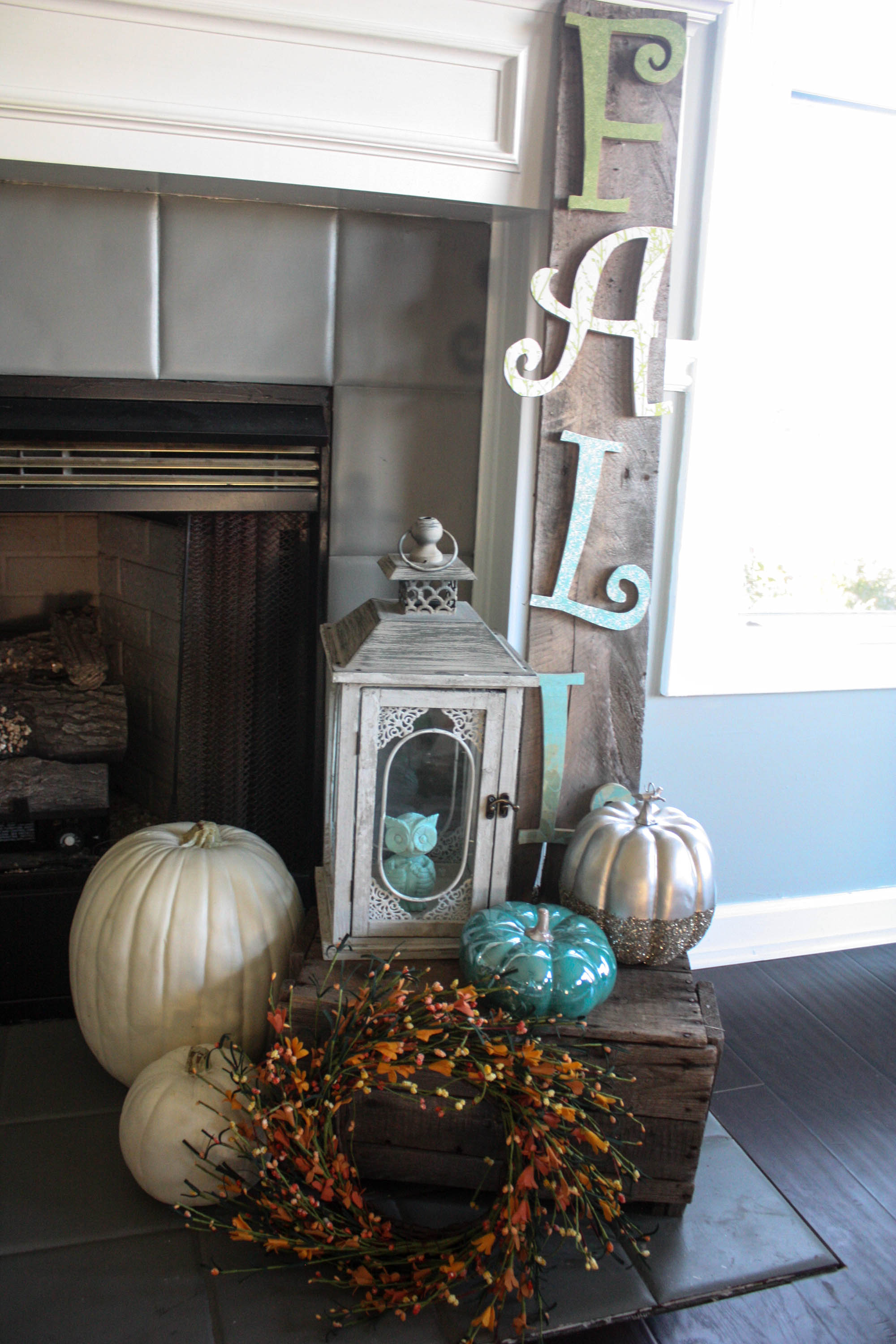 Your Not So Traditional Fall Fireplace Re Fabbed