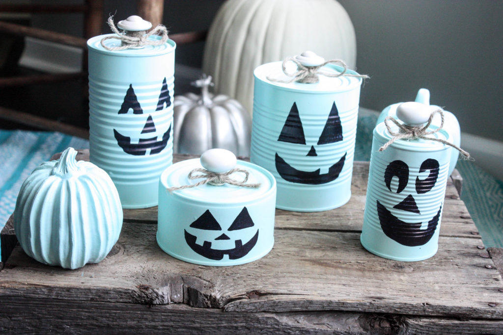 How to make Tin Can Pumpkins for Halloween!