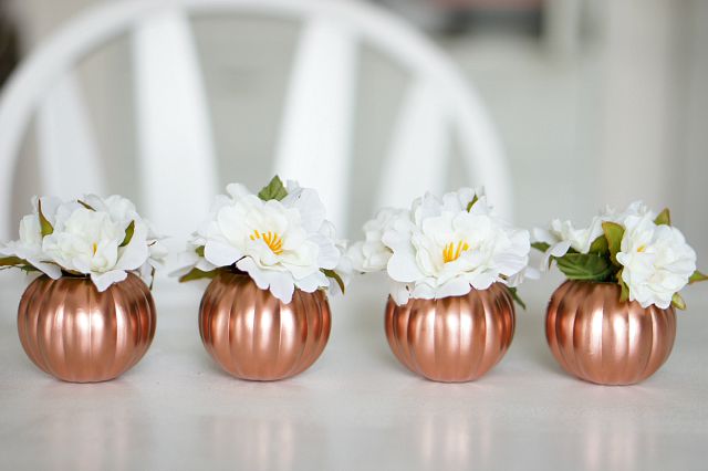 Dollar Tree Copper Pumpkins