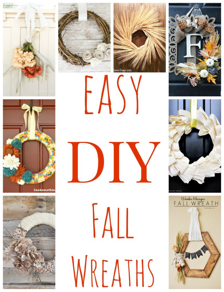 Easy DIY Fall Wreaths that are sure to inspire you in your fall decorating this year! Definitely a must pin!