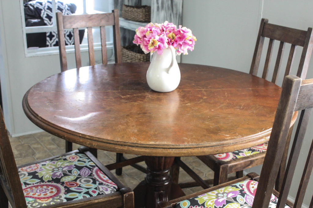 Mobile Home Kitchen Table Before