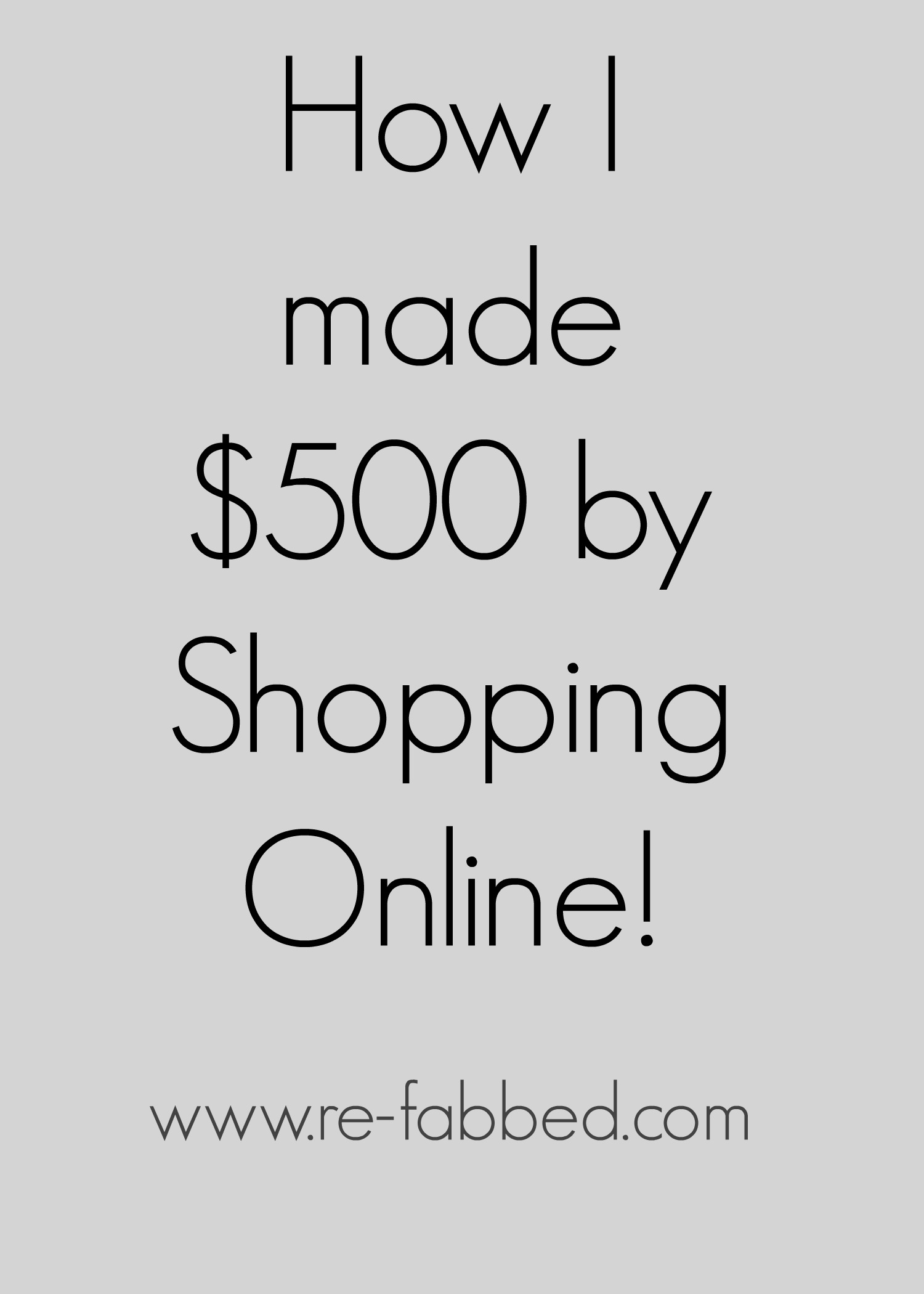 My #1 Online Shopping Secret