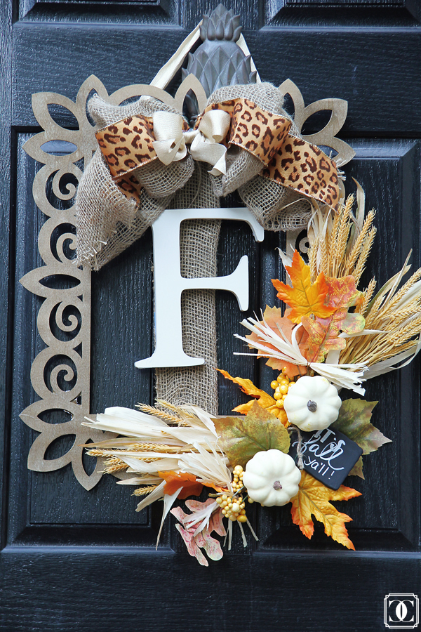 Fall Wreath using Frame