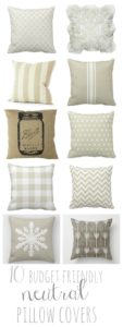 10 Budget Friendly Neutral Pillow Covers