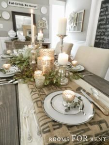 Thanksgiving Tablescape using neutral elements