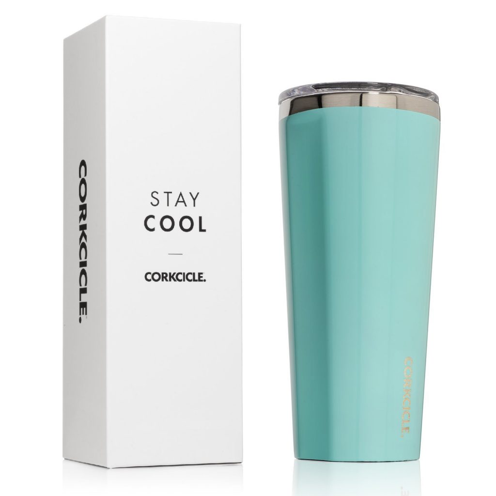 corksicle tumbler aqua