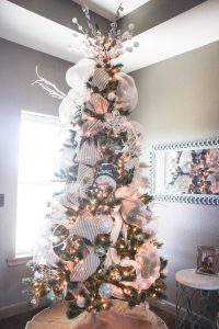 How to decorate a Christmas tree the EASY way! Step by step instructions!