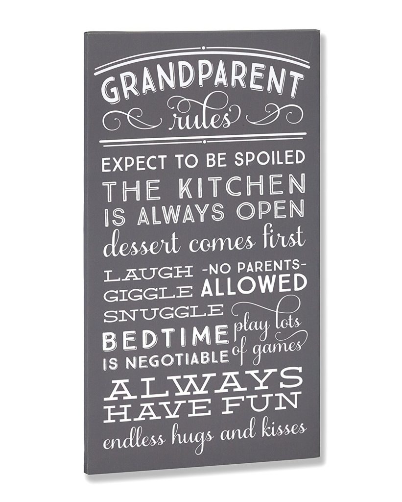 Grandparent Rules Sign