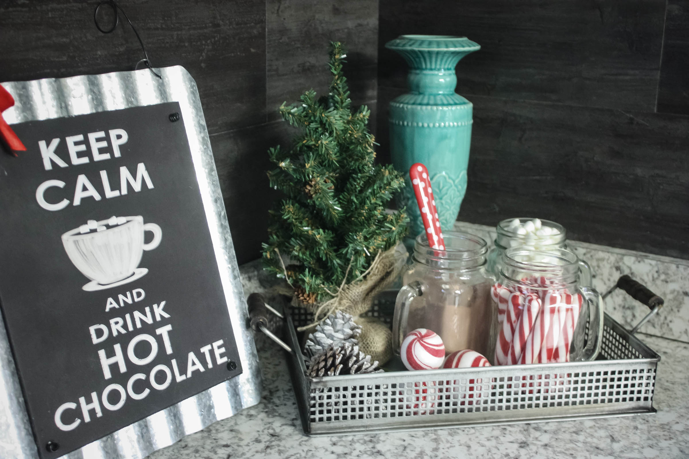 Dollar Tree Hot Cocoa Bar - Re-Fabbed