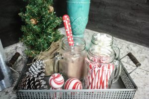 Hot to make a fun and simple Hot Cocoa Bar from Dollar Tree finds!