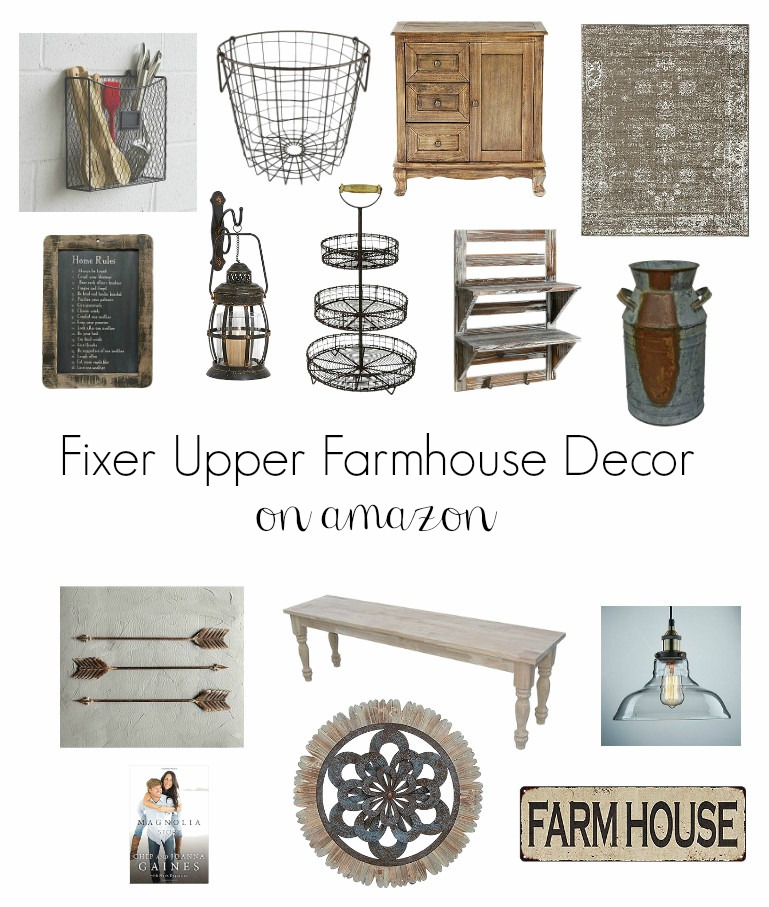 Fixer Upper Farmhouse Decor on Amazon