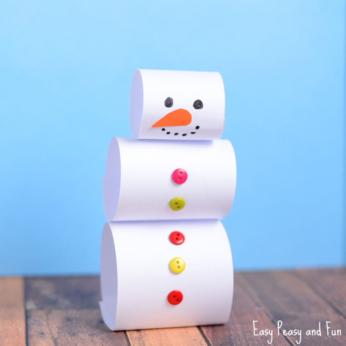 Wood Block Snowman Craft - Crafty Morning