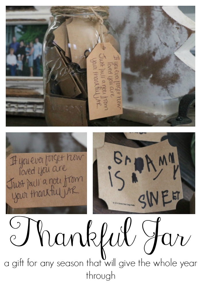 How to make a thankful jar to show your love and appreciate to the special people in your life. This is not just a Christmas gift, but ANY time of year gift. Everyone loves to feel loved and appreciated year 'round!