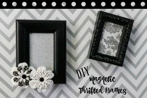 DIY Magnetic Thrift Store Frames! This super easy 5 minute project is a definite MUST TRY! Check it out!