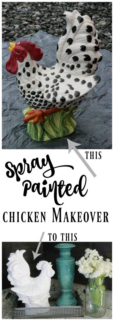 How to spray paint a chicken for an amazing makeover! SO dang cute!