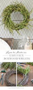 Easy DIY Boxwood Wreath Tutorial