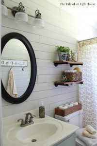 Shiplap Farmhouse Bathroom Makeover