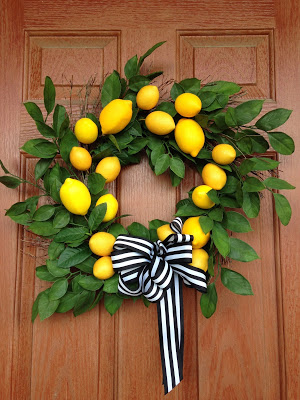 DIY Lemon Wreath